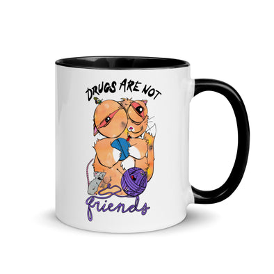 Drugs Are Not Friends -- Ceramic Mug