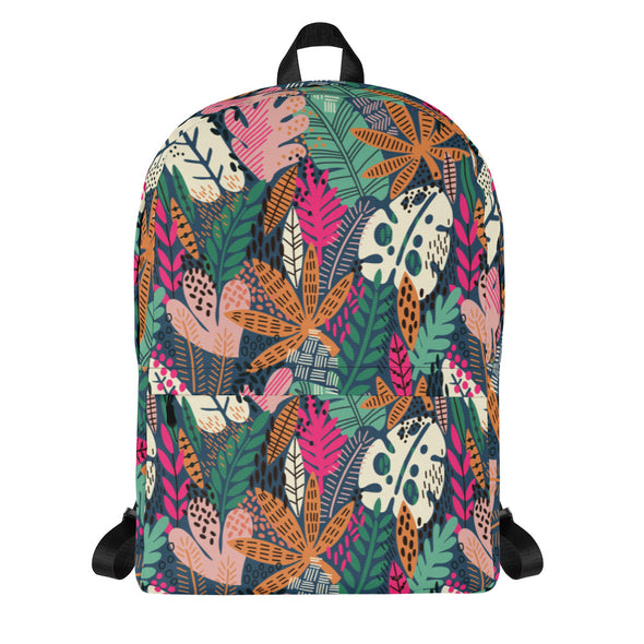 Exotic Floral [Arapawa Blue] -- Backpack