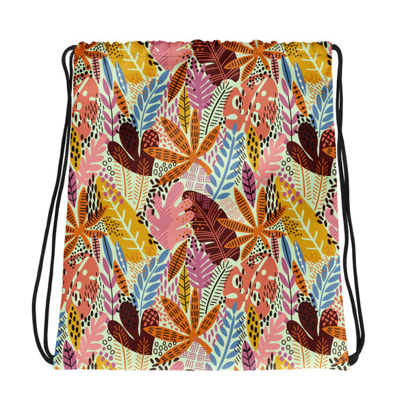 Exotic Floral [Panache] -- Drawstring Bag