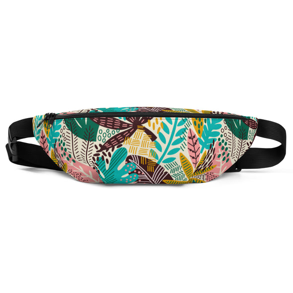 Exotic Floral [Apricot White] -- Fanny Pack