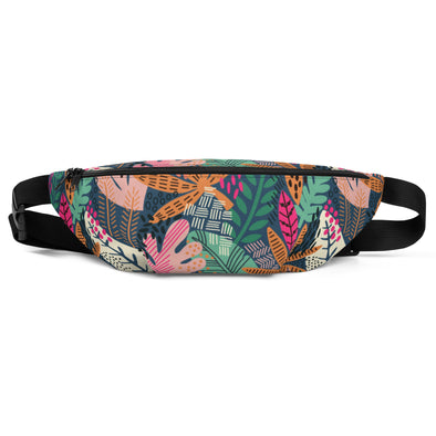 Exotic Floral [Arapawa Blue] -- Fanny Pack