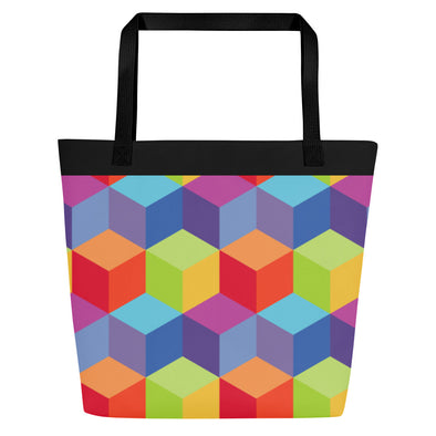 Cubic -- Large Tote Bag