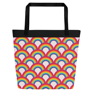 Rainbow Scales -- Large Tote Bag