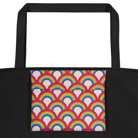 Rainbow Scales -- Large Tote Bag
