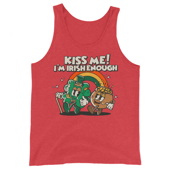 Kiss Me I'm Irish Enough -- Tank Top