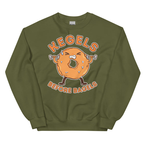 Kegels Before Bagels -- Unisex Sweatshirt
