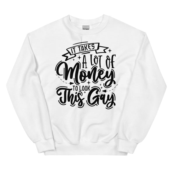 It Takes A Lot Of Money To Look This Gay -- Sweatshirt