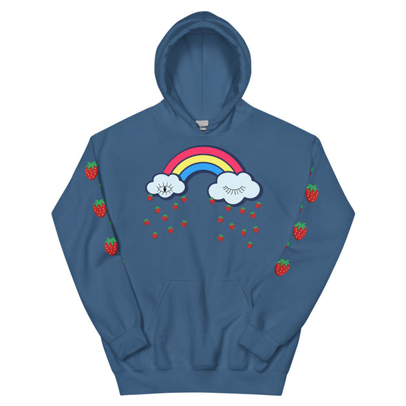 Strawberry Rain -- Unisex Hoodie