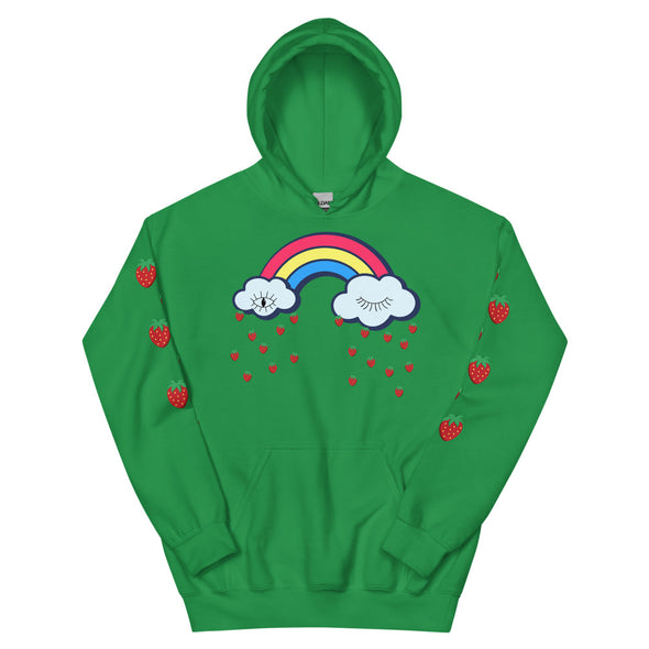 Strawberry Rain -- Unisex Hoodie