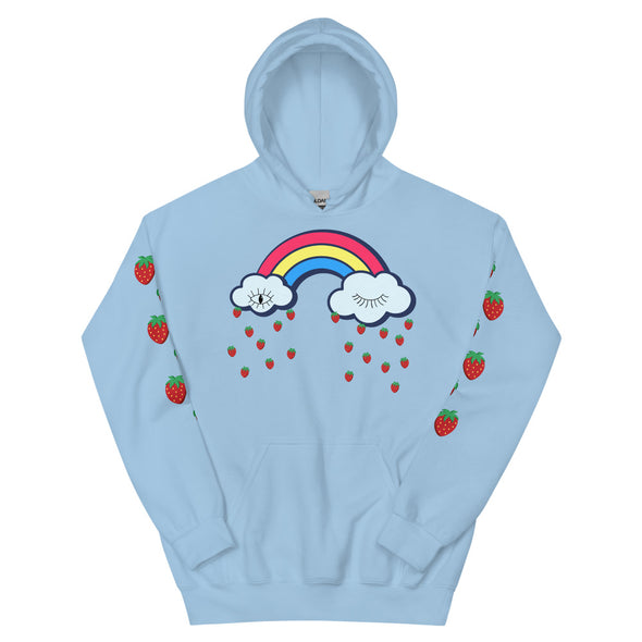 Strawberry Rain -- Unisex Hoodie