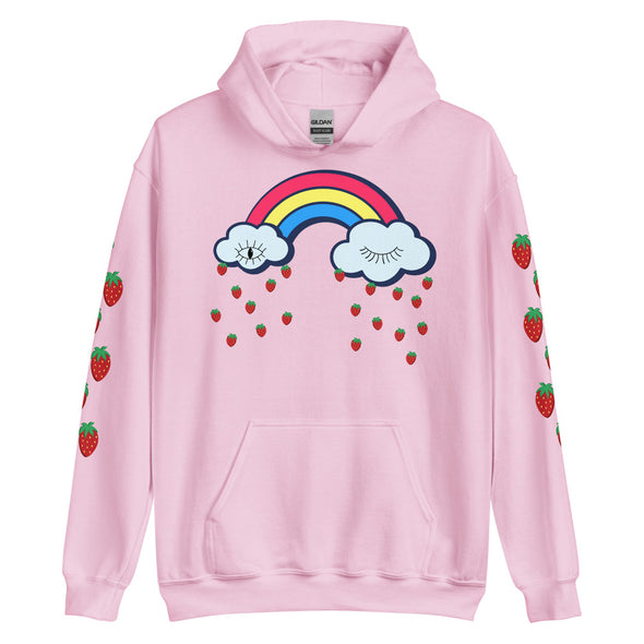Strawberry Rain -- Unisex Hoodie