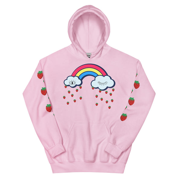 Strawberry Rain -- Unisex Hoodie