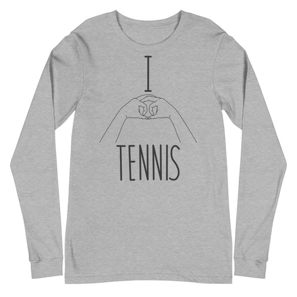 I Heart Tennis -- Unisex Long Sleeve Tee