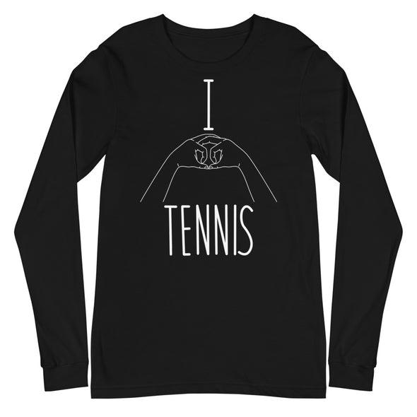 I Heart Tennis -- Unisex Long Sleeve Tee