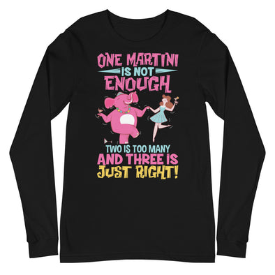 Three Martini -- Unisex Long Sleeve Tee
