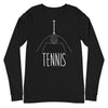 I Heart Tennis -- Unisex Long Sleeve Tee
