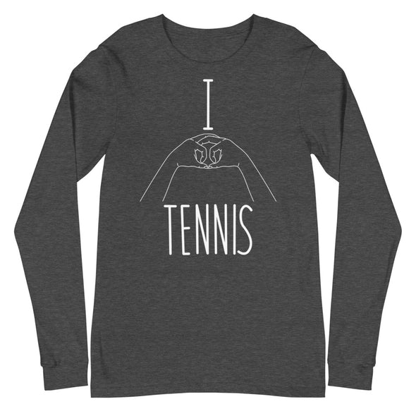 I Heart Tennis -- Unisex Long Sleeve Tee