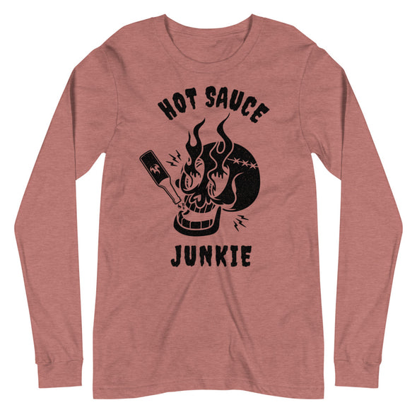 Hot Sauce Junkie -- Unisex Long Sleeve Tee