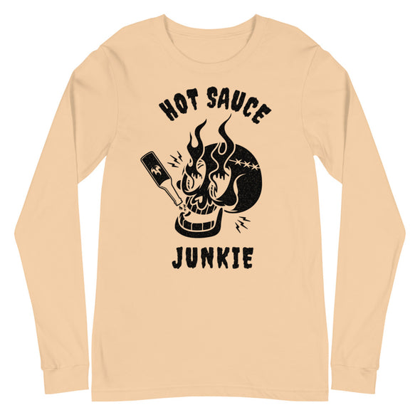 Hot Sauce Junkie -- Unisex Long Sleeve Tee