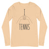 I Heart Tennis -- Unisex Long Sleeve Tee