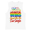 Love Wins Except For Me I'm Single -- Muscle Shirt