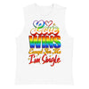 Love Wins Except For Me I'm Single -- Muscle Shirt