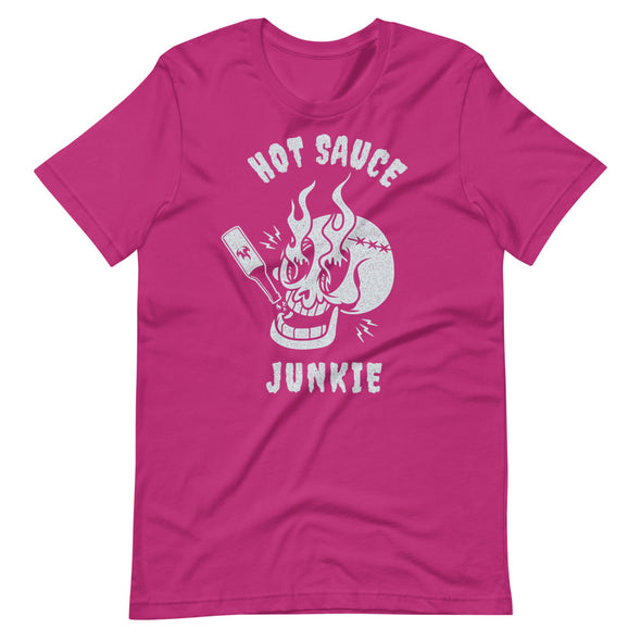Hot Sauce Junkie -- Short-Sleeve Unisex T-Shirt