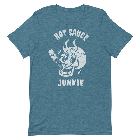 Hot Sauce Junkie -- Short-Sleeve Unisex T-Shirt