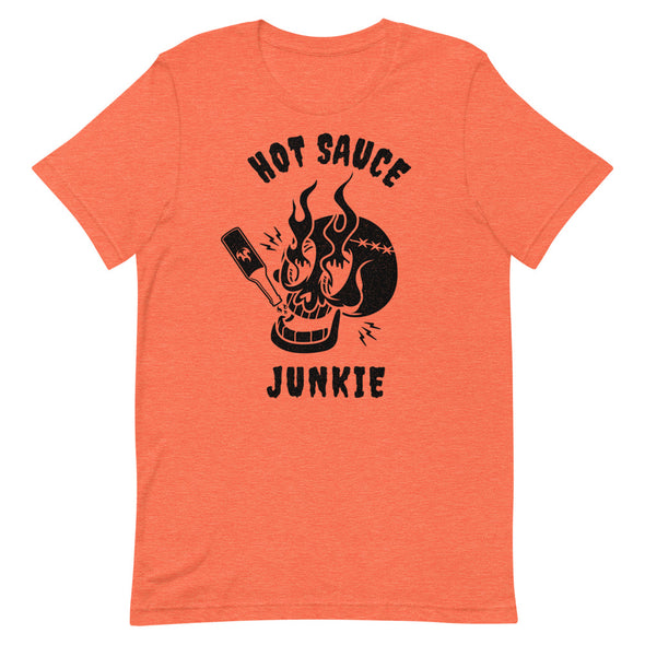 Hot Sauce Junkie -- Short-Sleeve Unisex T-Shirt