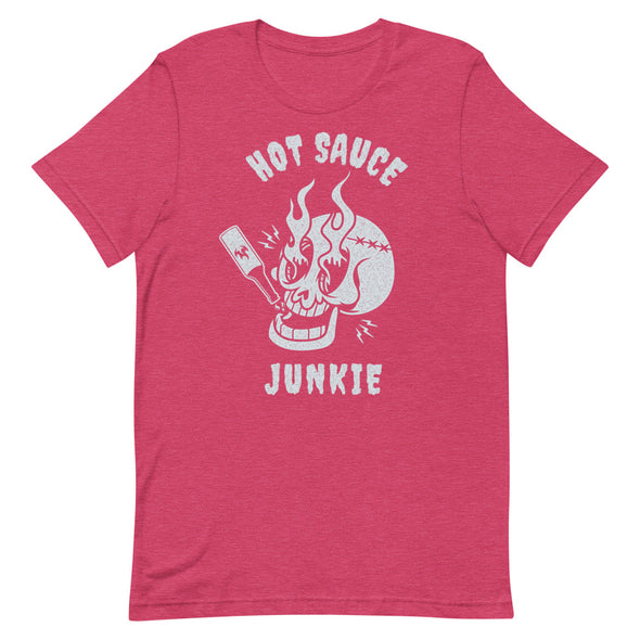 Hot Sauce Junkie -- Short-Sleeve Unisex T-Shirt