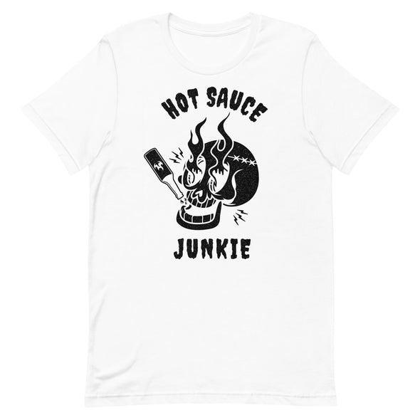 Hot Sauce Junkie -- Short-Sleeve Unisex T-Shirt