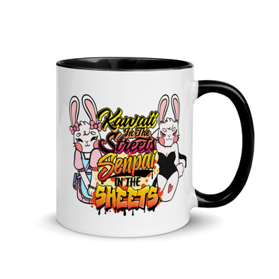 Kawaii In The Streets Senpai In The Sheets -- Ceramic Mug