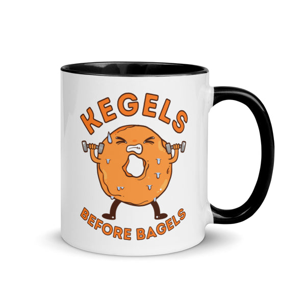 Kegels Before Bagels -- Ceramic Mug