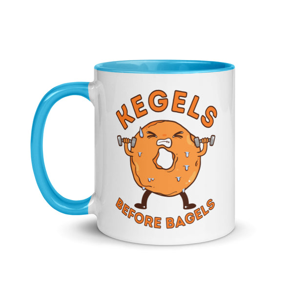 Kegels Before Bagels -- Ceramic Mug