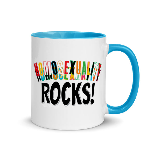 Homosexuality Rocks! -- Ceramic Mug