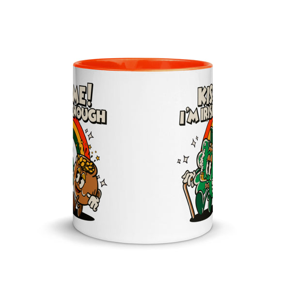 Kiss Me I'm Irish Enough! -- Ceramic Mug