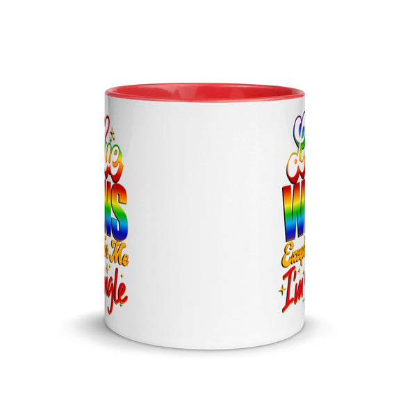 Love Wins Except For Me I'm Single -- Ceramic Mug