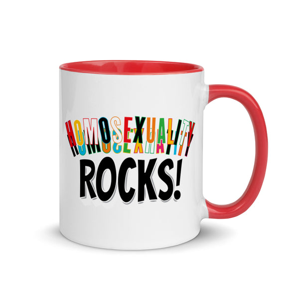 Homosexuality Rocks! -- Ceramic Mug