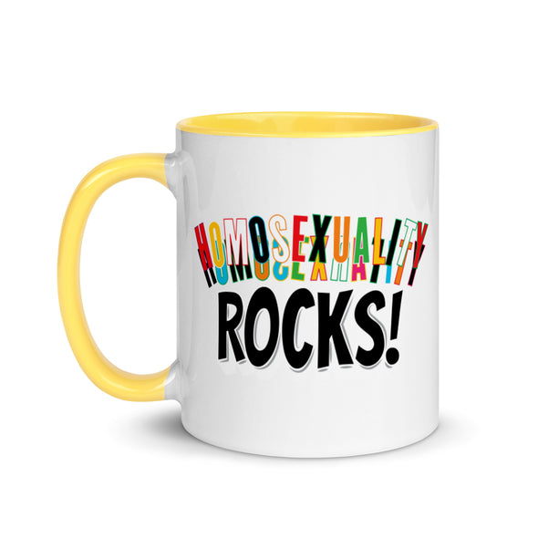 Homosexuality Rocks! -- Ceramic Mug