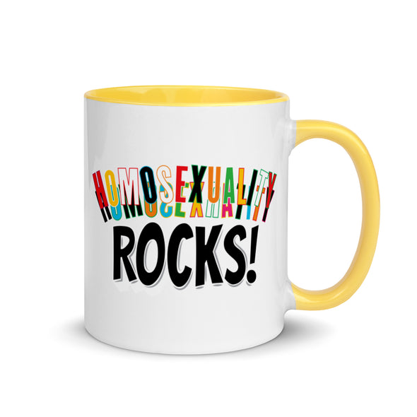 Homosexuality Rocks! -- Ceramic Mug