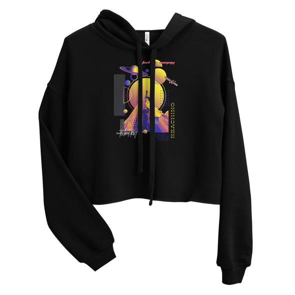 Reaching -- Crop Hoodie