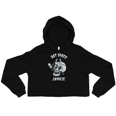 Hot Sauce Junkie -- Crop Hoodie