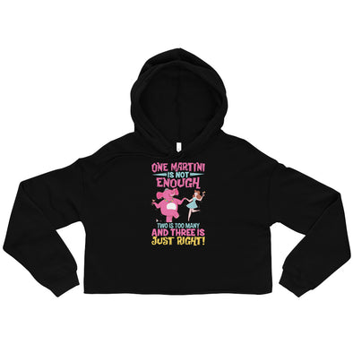 Three Martini -- Crop Hoodie