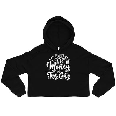 It Takes A Lot Of Money To Look This Gay -- Crop Hoodie