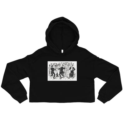 41 Men In Dresses 1901 -- Crop Hoodie