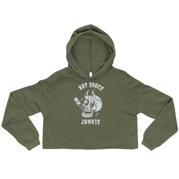 Hot Sauce Junkie -- Crop Hoodie