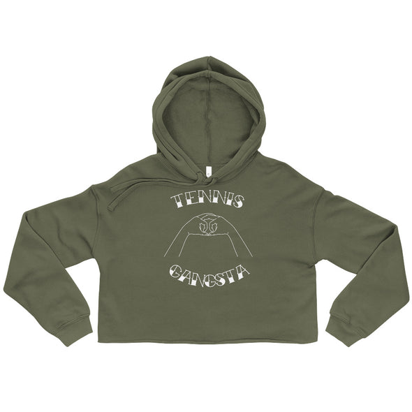 Tennis Gangsta -- Crop Hoodie