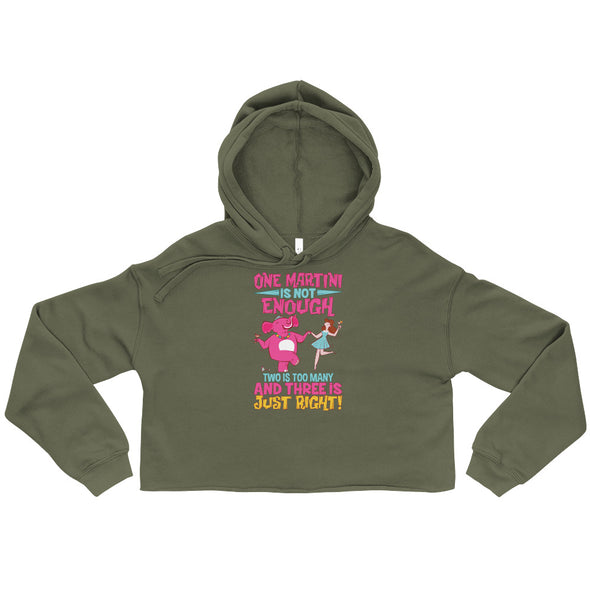 Three Martini -- Crop Hoodie