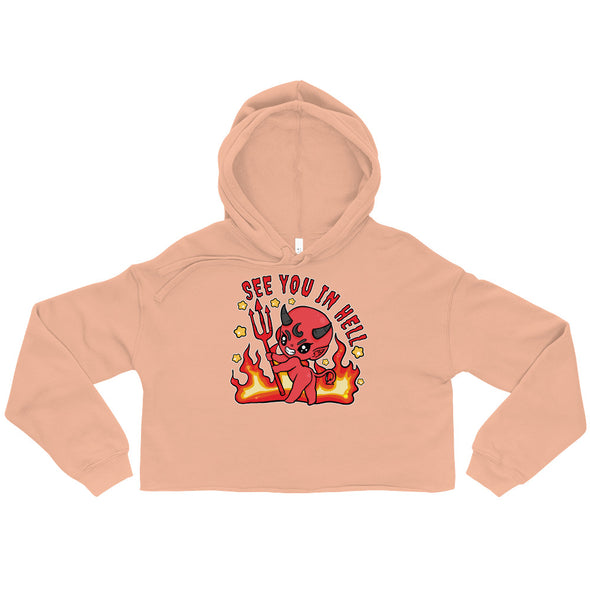 See You In Hell -- Crop Hoodie