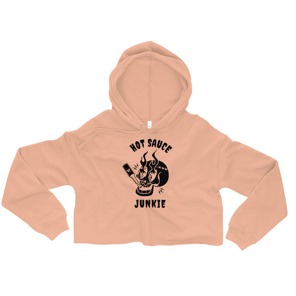 Hot Sauce Junkie -- Crop Hoodie
